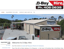 Tablet Screenshot of d-bayhire.co.nz